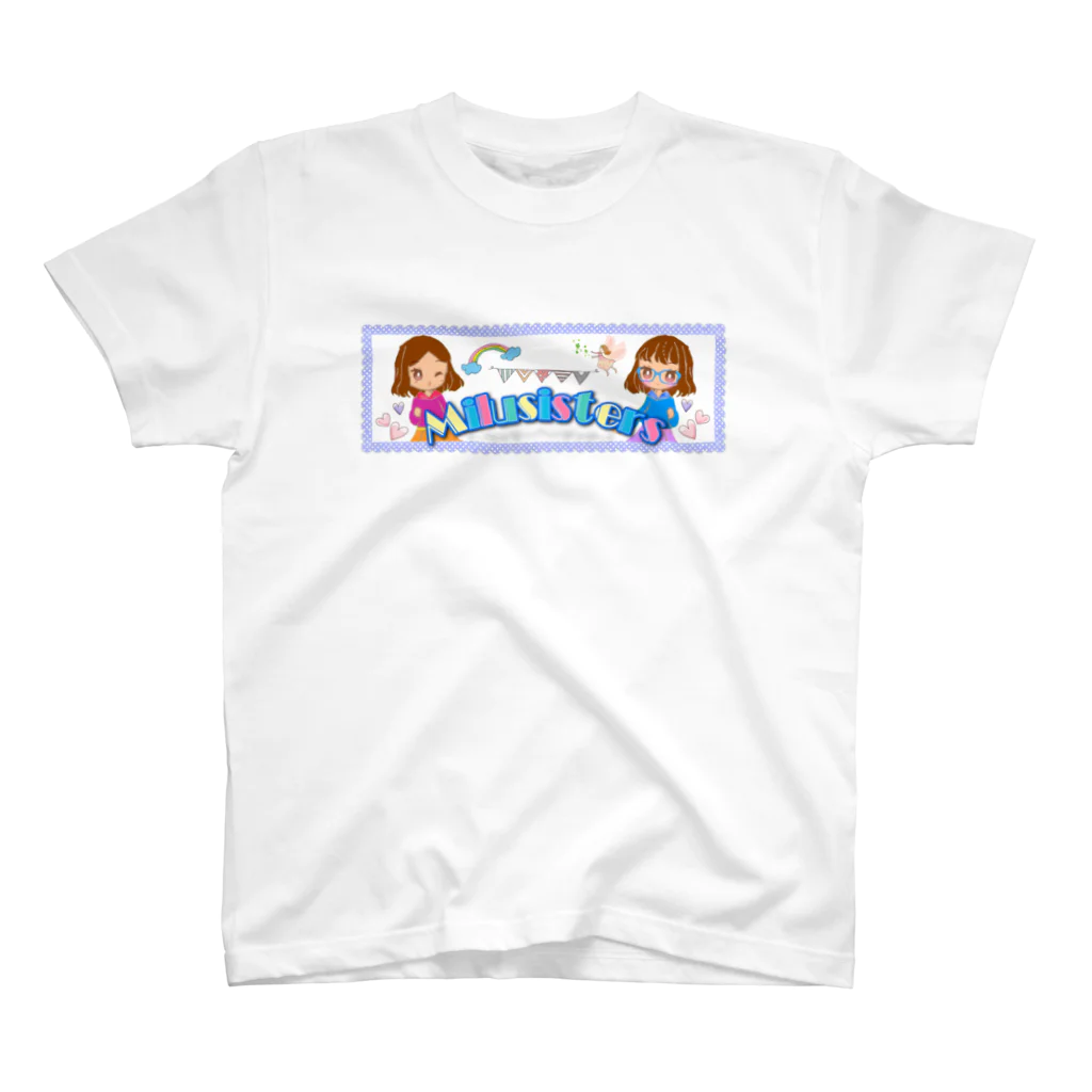 みずたまキッズちゃんねる【公式】のみるシスターズ公式のグッズ(イラストVer.) スタンダードTシャツ