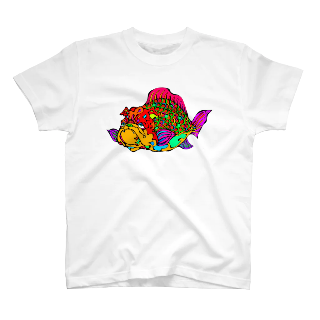 日本Tシャツ協会の犬金魚 Regular Fit T-Shirt