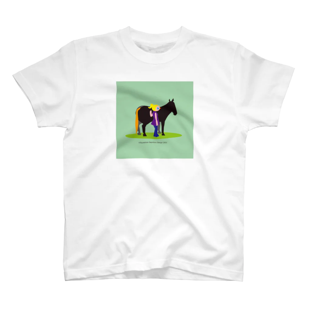いわてぃすのうまのりめいじん①(馬シリーズ） Regular Fit T-Shirt