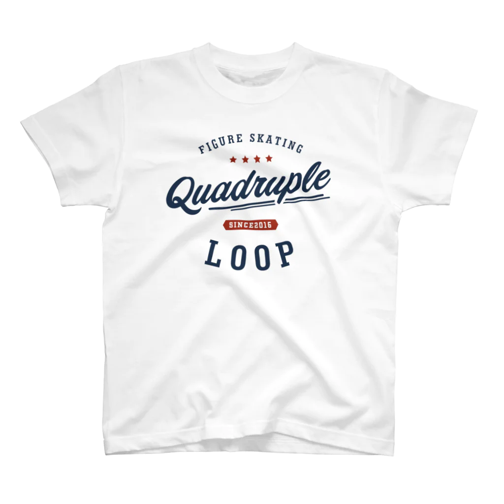 rd-T（フィギュアスケートデザイングッズ）のQuadruple Loop Regular Fit T-Shirt