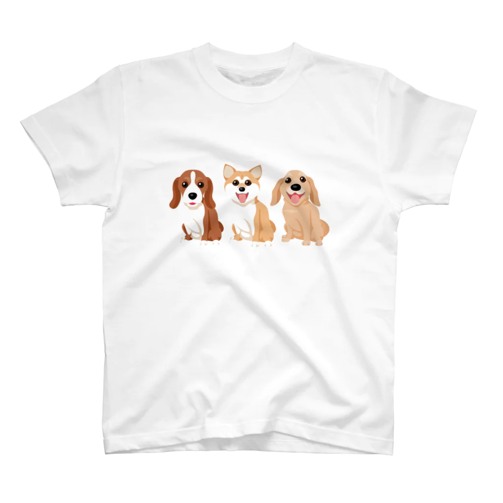 kimchinの3匹の子犬 Regular Fit T-Shirt