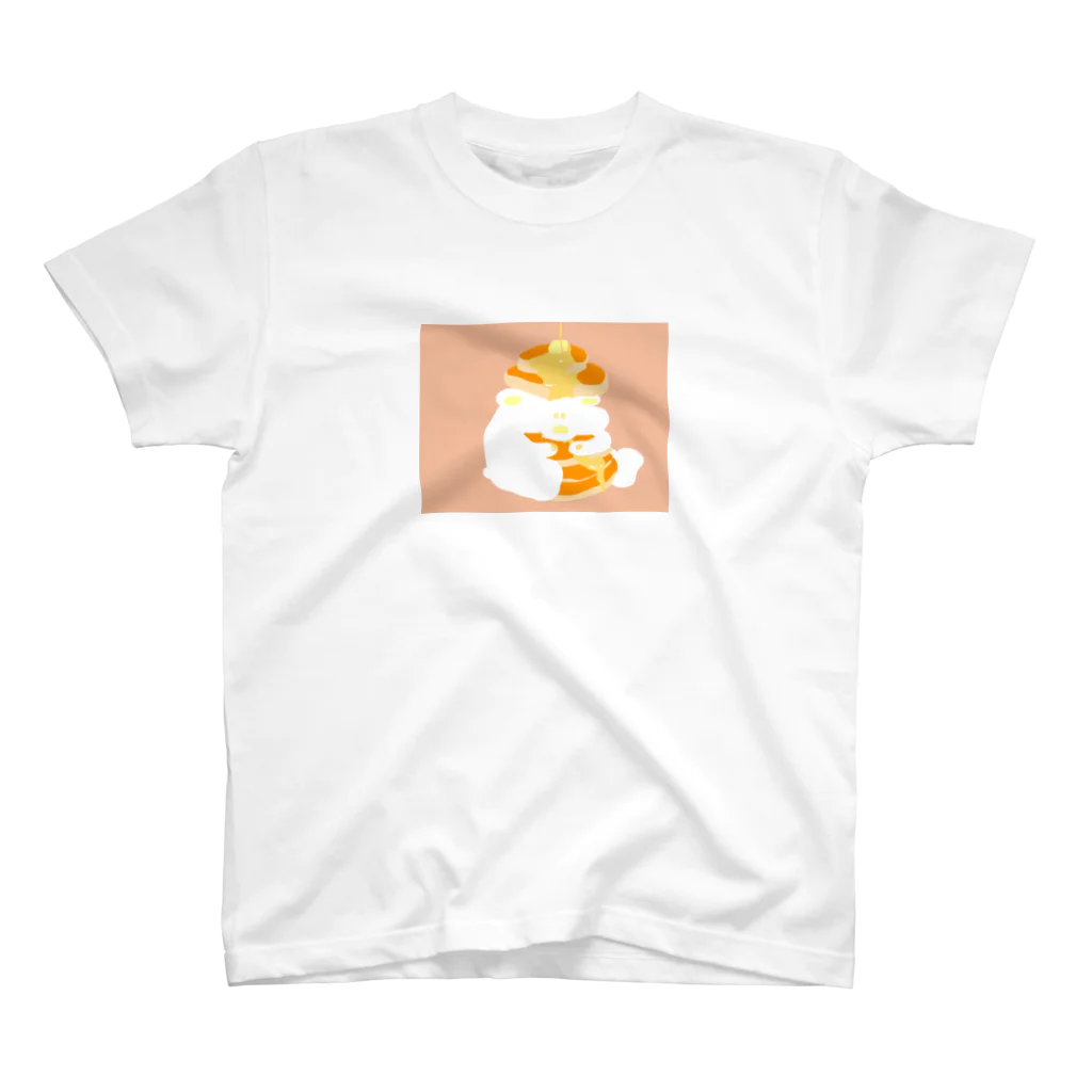 1passentのくまちゃんとホットケーキ スタンダードTシャツ