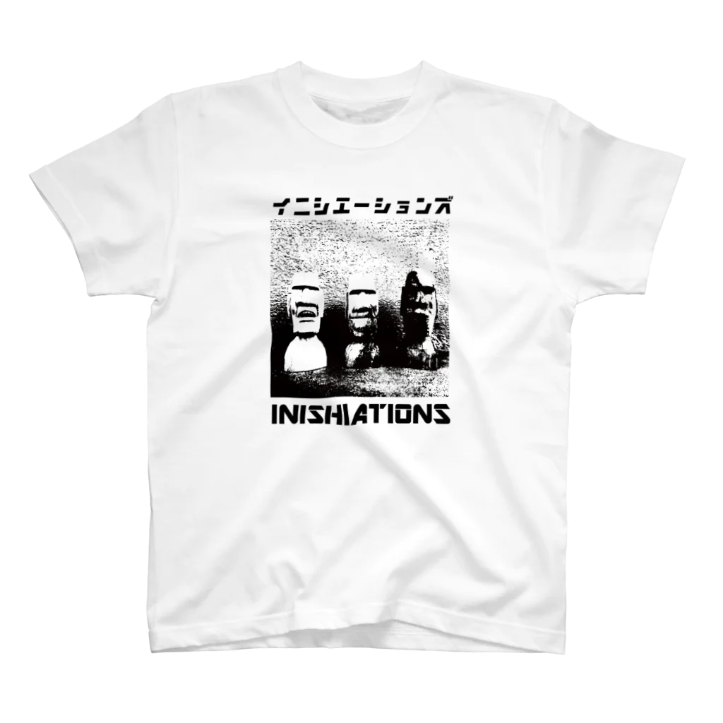 GUNTAPのいにしえーしょんず2021 木彫モアイTシャツ Regular Fit T-Shirt