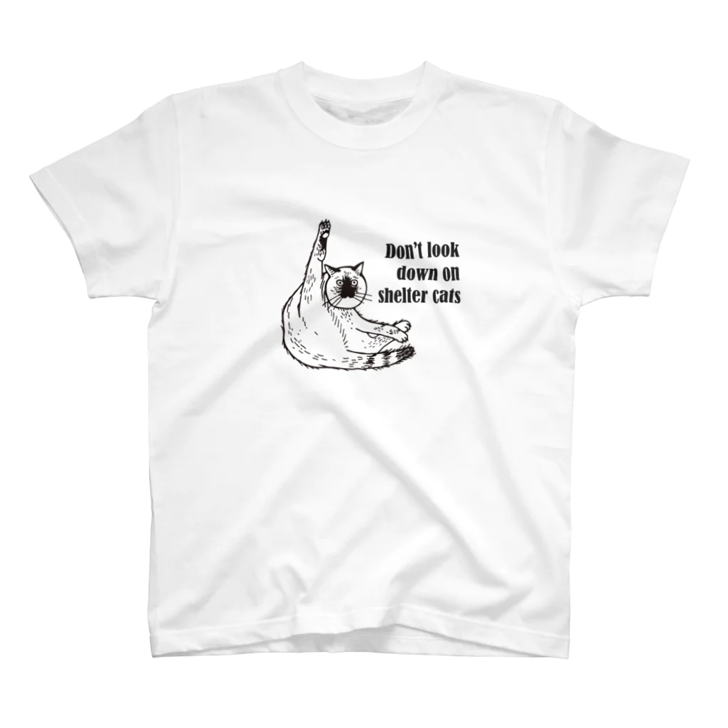 UjiYogaHouseの保護猫なめんなヨガ猫/yogaねこ Regular Fit T-Shirt