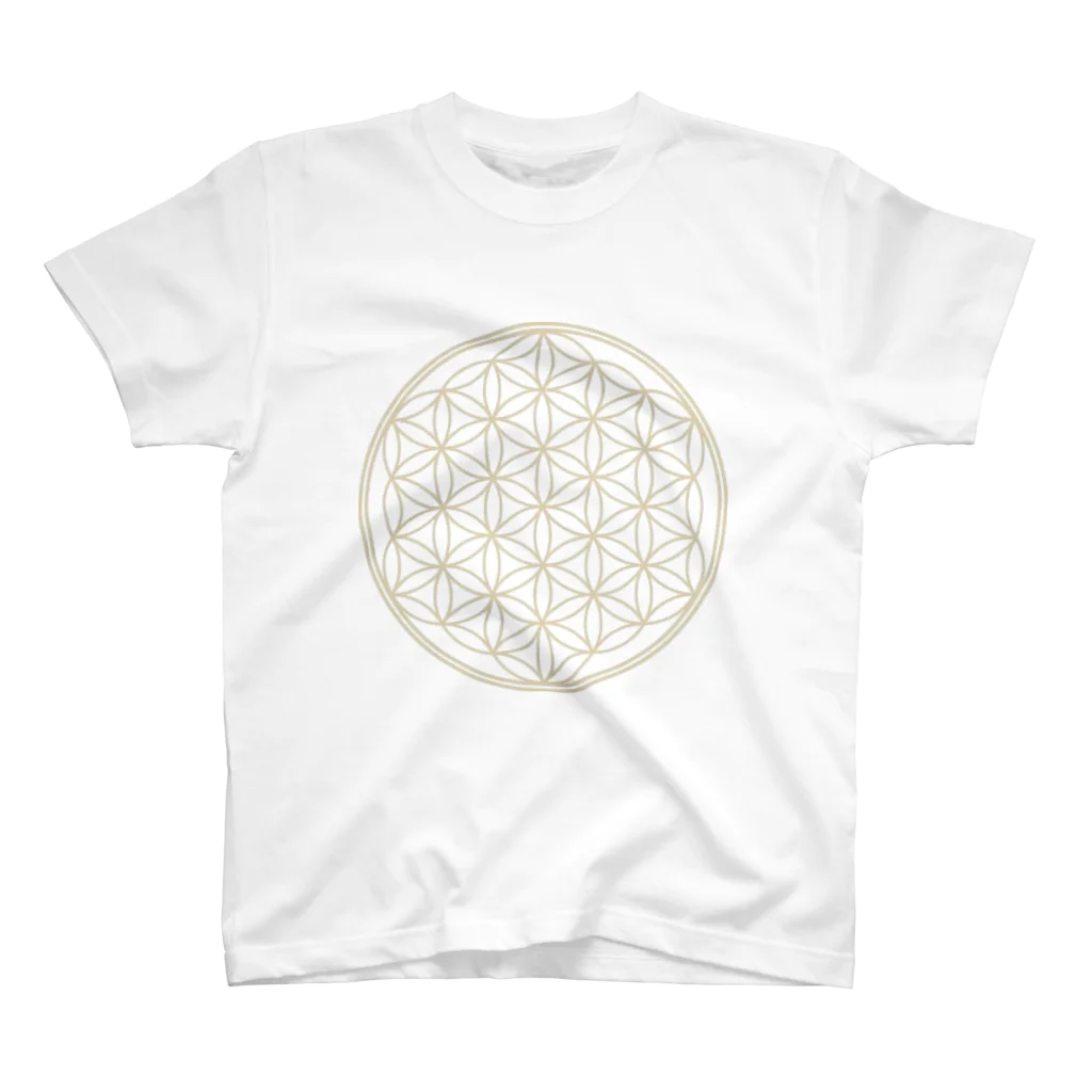 Sakie Katoの神聖幾何学 フラワーオブライフ スタンダードTシャツ