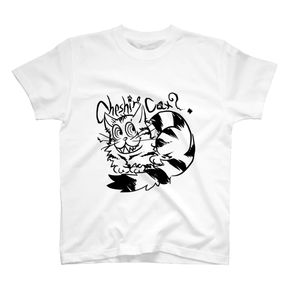 frmeowのCheshireCat [Black-AmericanShorthair] Regular Fit T-Shirt