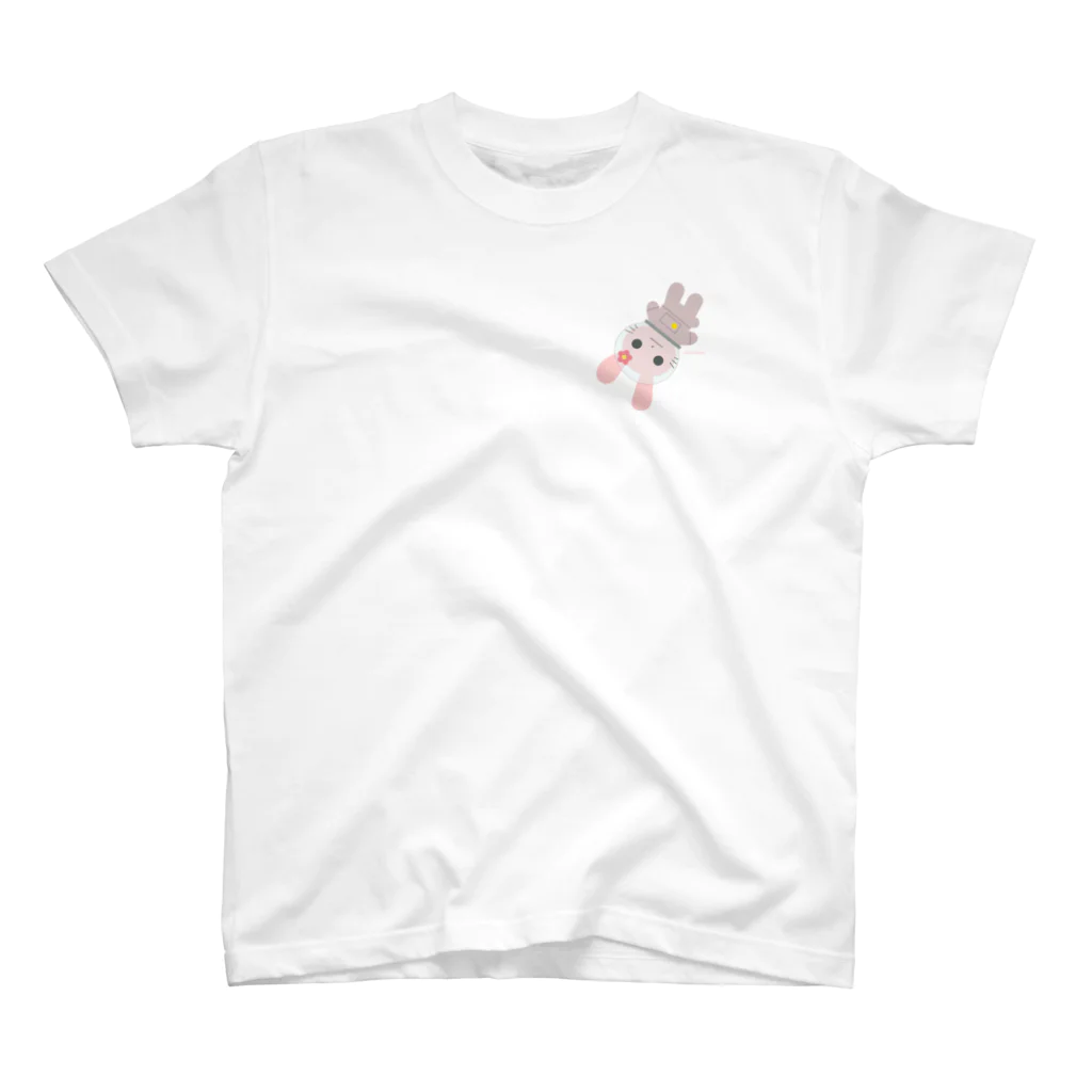 Tetra Styleの宇宙かわいいうさぎ スタンダードTシャツ