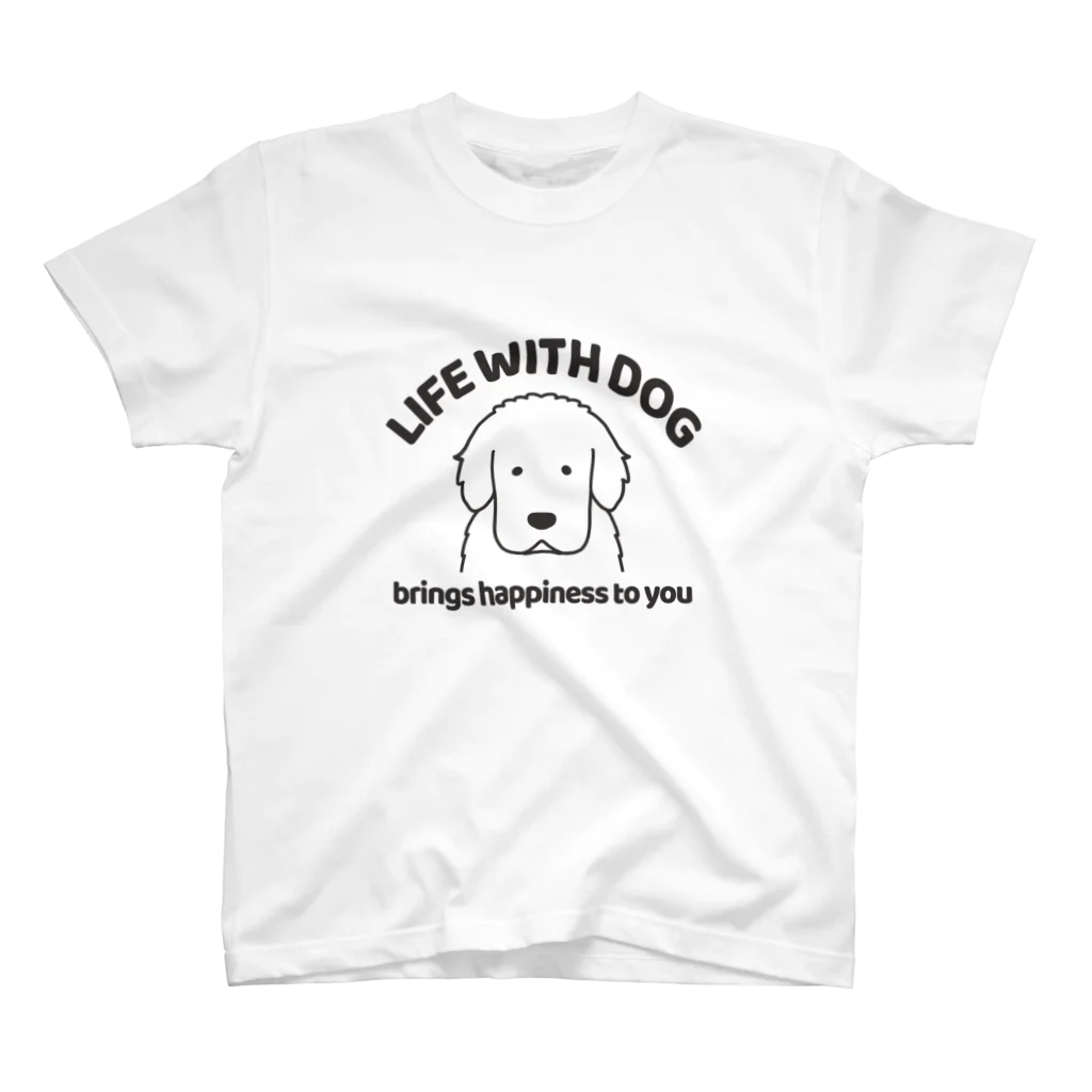 efrinmanの犬と共に（グレートピレニーズ） スタンダードTシャツ