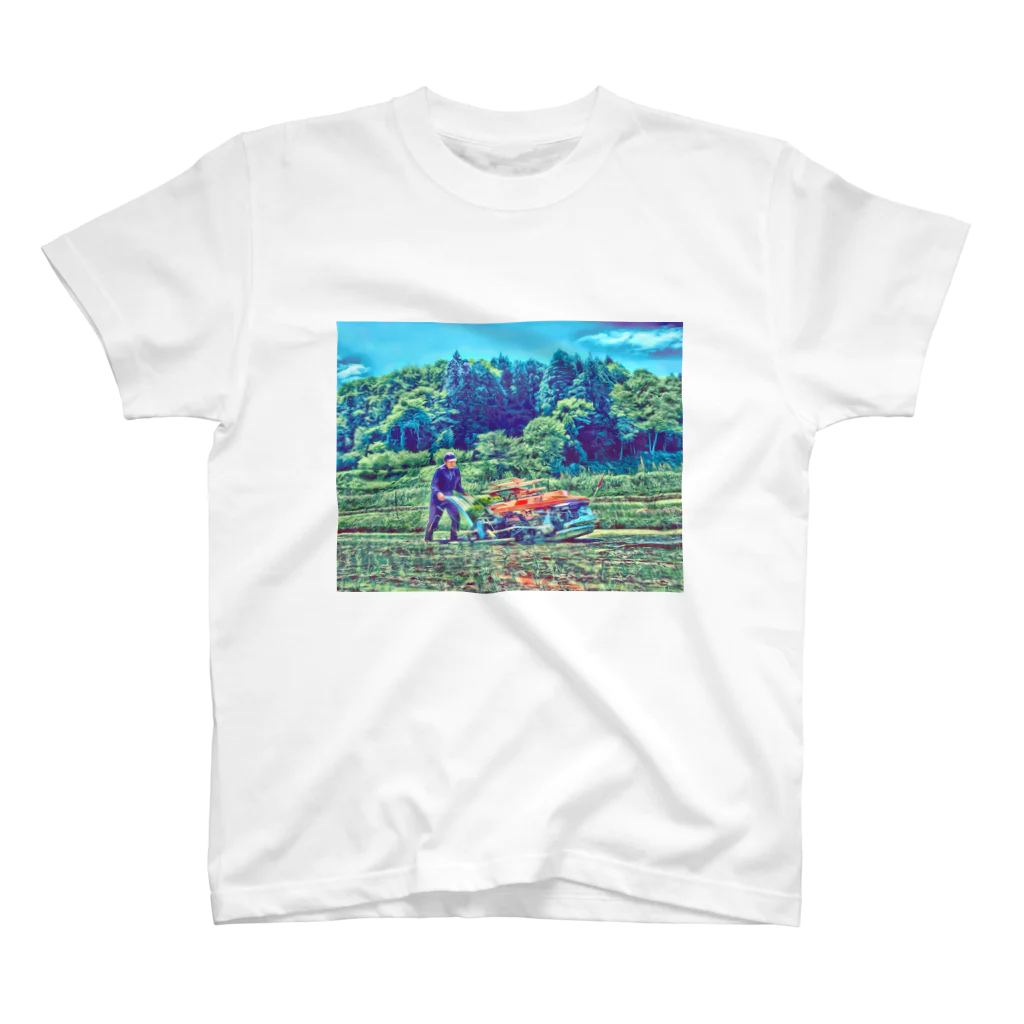 マエニススムの田植えする者 スタンダードTシャツ