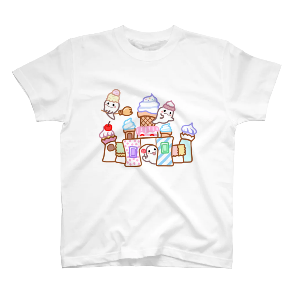 ゆめのみせのおばけとお菓子のお城 スタンダードTシャツ