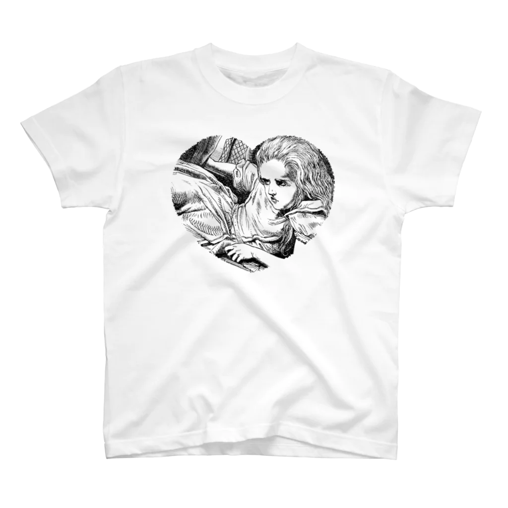 DEAD END DESIGNのAlice In Wonderland Heart Regular Fit T-Shirt