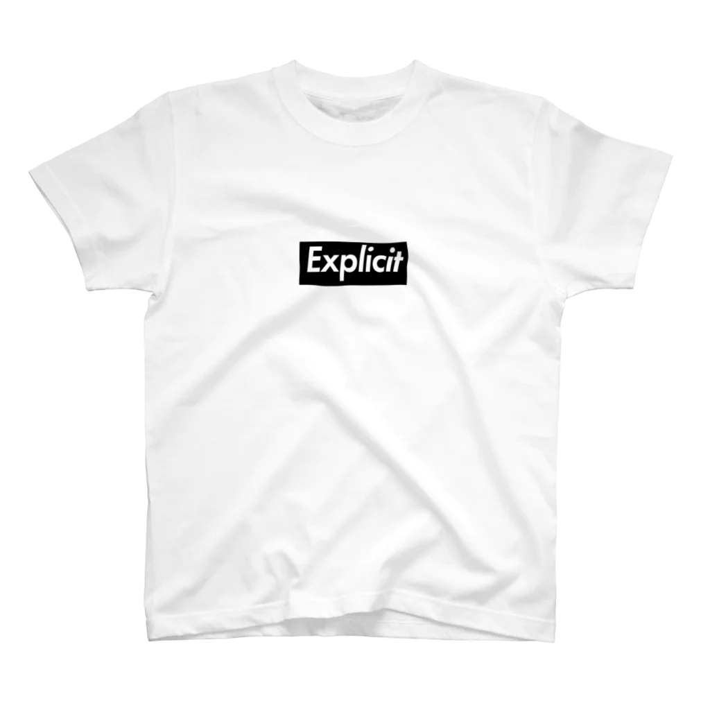 orumsの露骨な [Explicit] -Black Box Logo- Regular Fit T-Shirt
