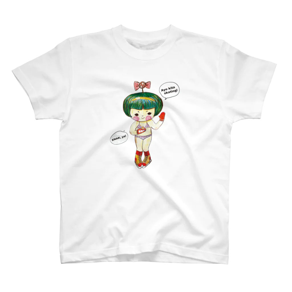 絵本作家がもうともえのショップの宇宙人もえちゃん水着着たよ！バージョン Regular Fit T-Shirt