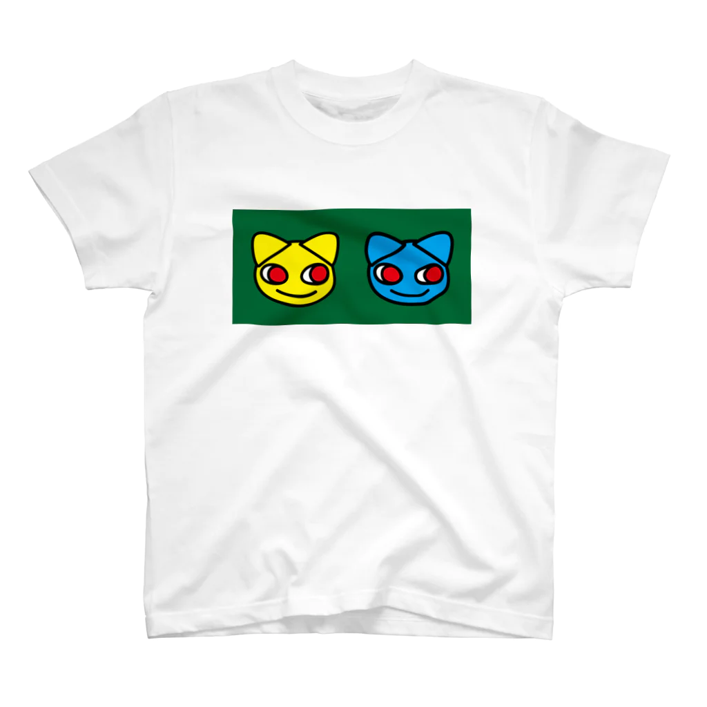 グレープフルーツちゃんのTwoCats_GREEN  スタンダードTシャツ