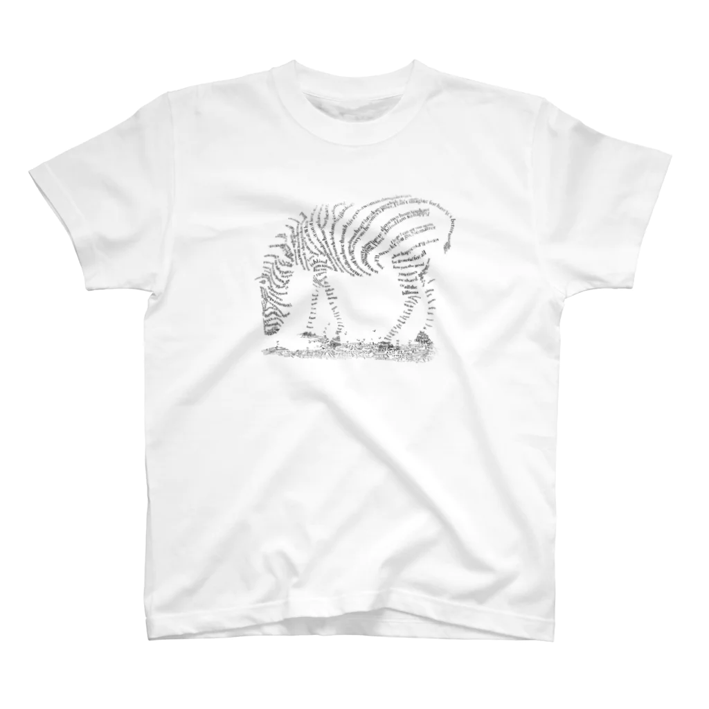 color+lifeのTypography zebra スタンダードTシャツ