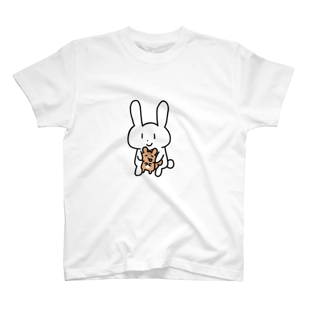 けらりのなかよしうさこりす スタンダードTシャツ