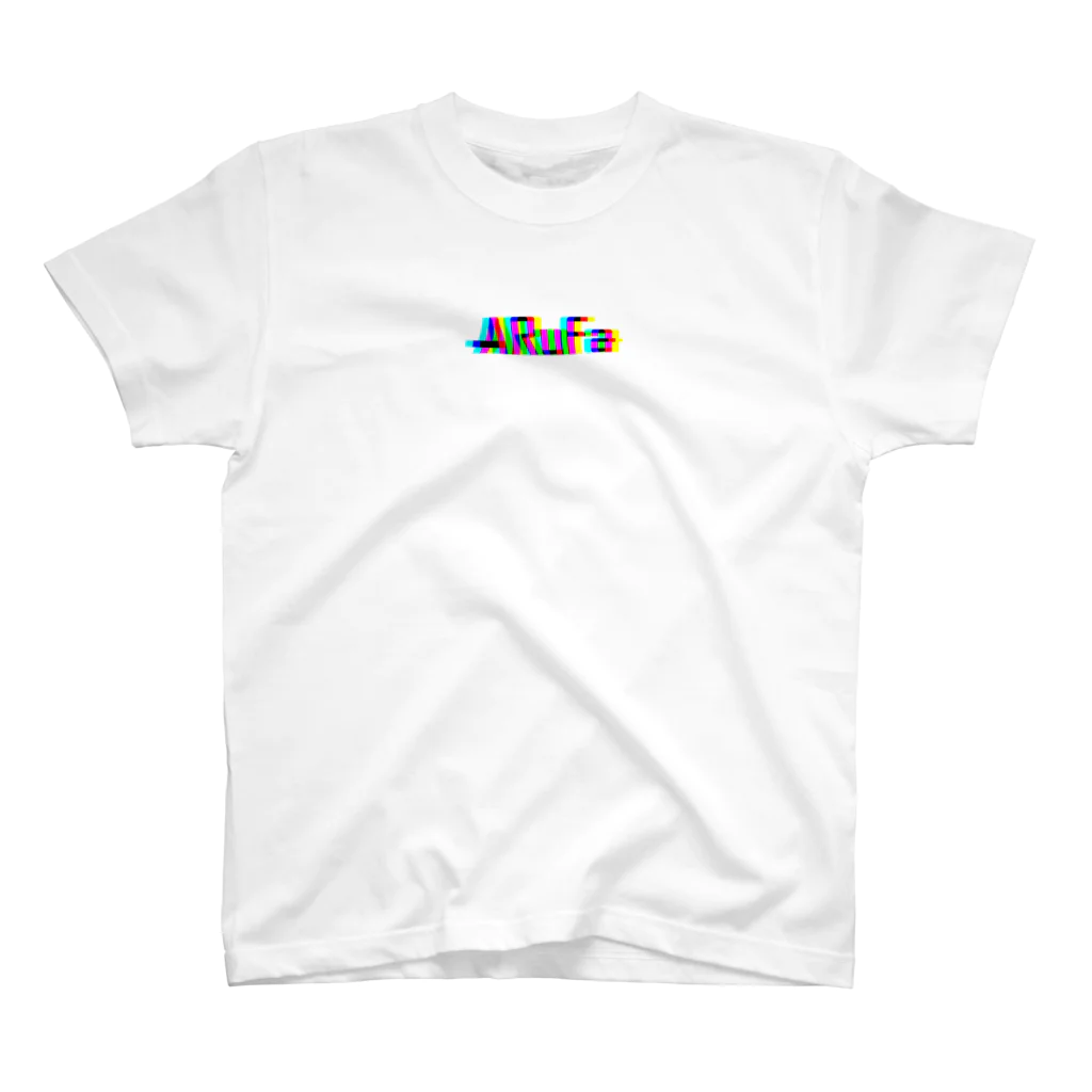 ARuFaの公式グッズ屋さんのARuFaカラフルロゴ（小さいロゴ） Regular Fit T-Shirt