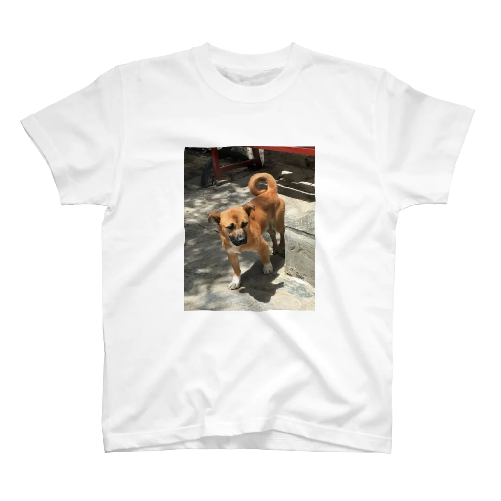 エキサイティングファクトリーのもじもじ犬 スタンダードTシャツ