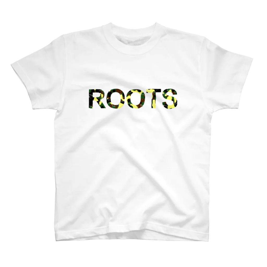 ラーメンＲＯＯＴＳのROOTS公式ロゴ迷彩ver Regular Fit T-Shirt