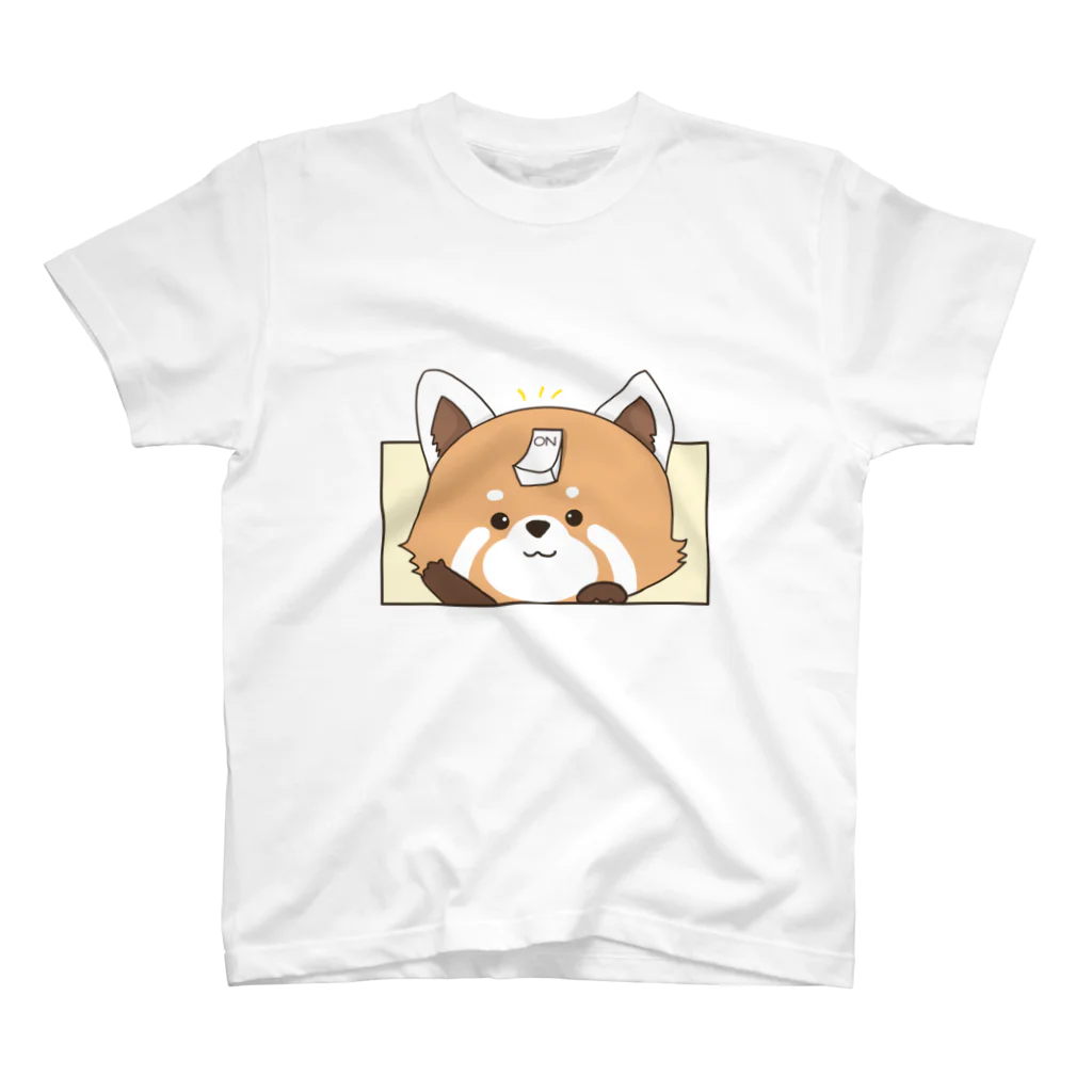 kokochinoclover'S  shopのレッサーパンダONモード(Tシャツ） スタンダードTシャツ