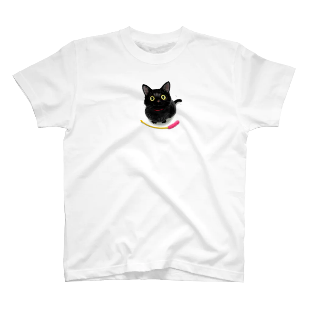 ちまき茶屋の黒猫のこねこ Regular Fit T-Shirt