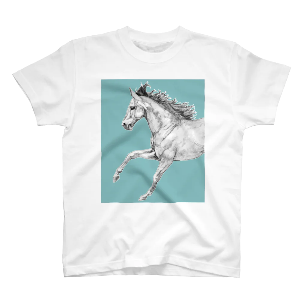 馬の絵の画家　斉藤いつみの馬の素描Tシャツ9 Regular Fit T-Shirt