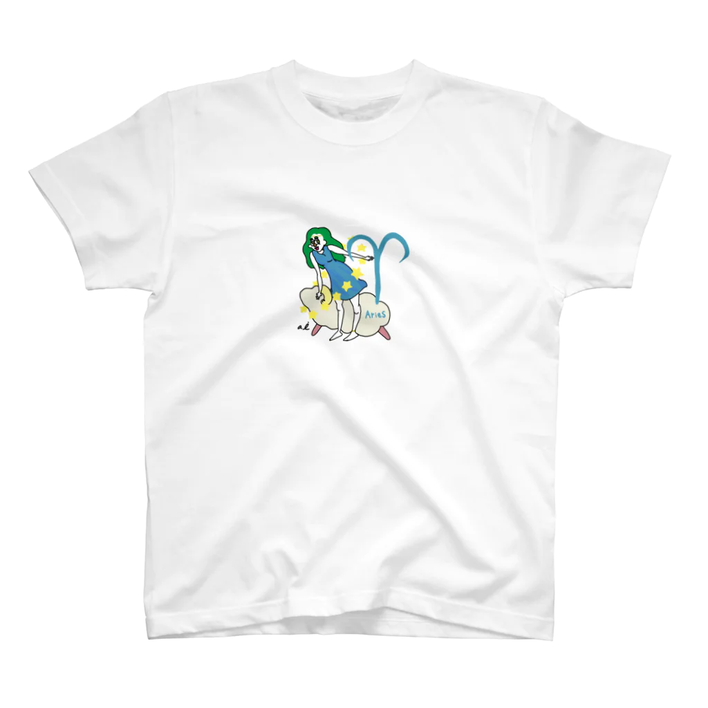 change-the-world4949のzodiac sign -aries- スタンダードTシャツ