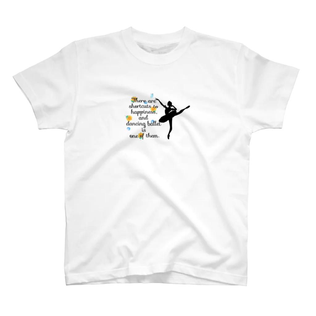 バレエシルエット ballet*pointe_pon*のバレエシルエット (フロリナ) Regular Fit T-Shirt