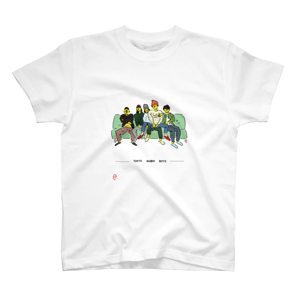 uhei art works.のTOKYO 46時中 BOYS スタンダードTシャツ