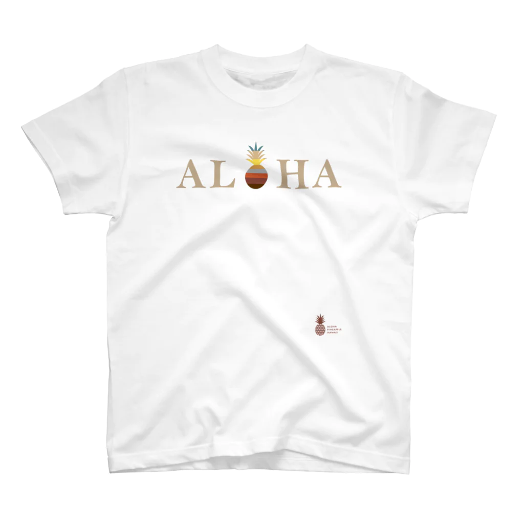 aloha_pineapple_hawaiiのALOHA パイナップル ミルクティー 061 Regular Fit T-Shirt