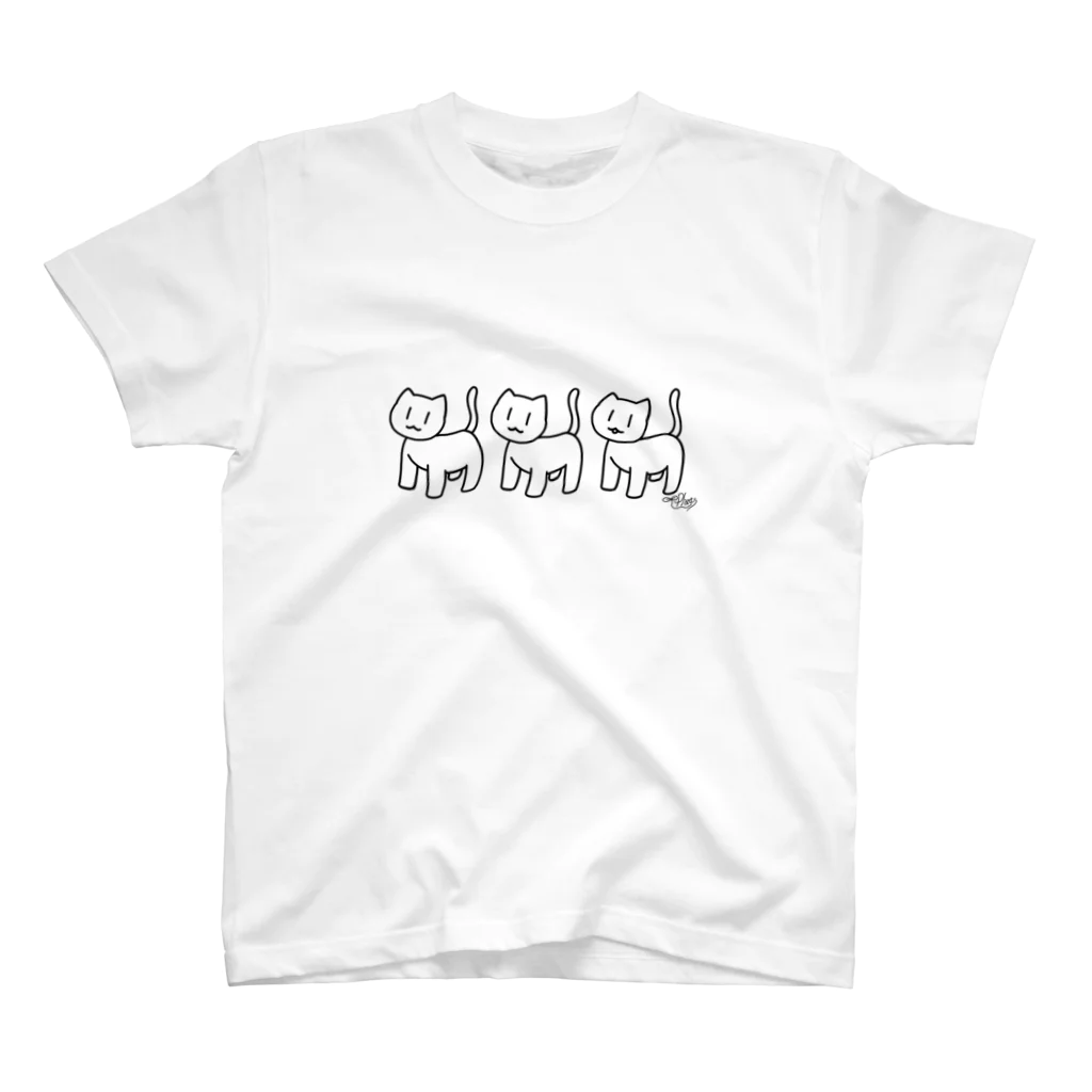 Plants〜ねこと柴犬〜の3ねこTシャツ Regular Fit T-Shirt