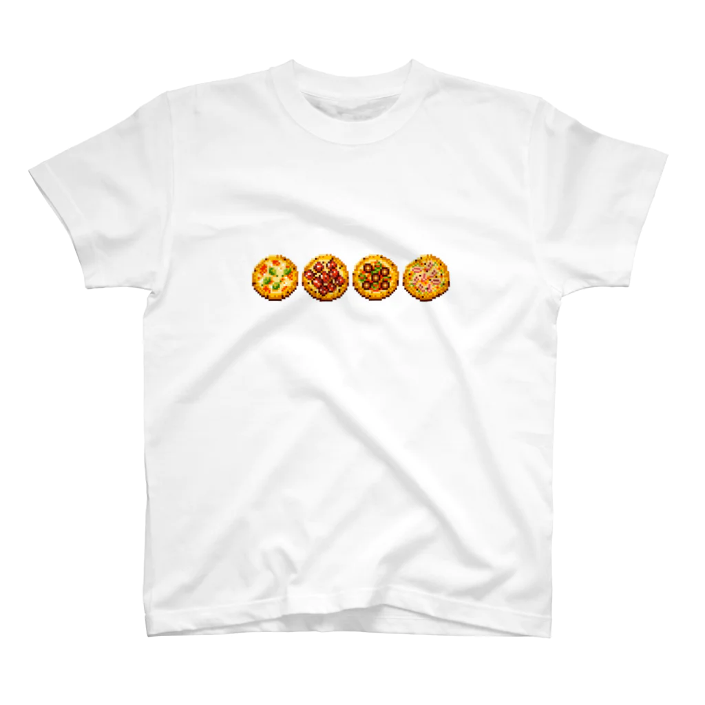 にく、ましましで。のドット絵ピザ Regular Fit T-Shirt