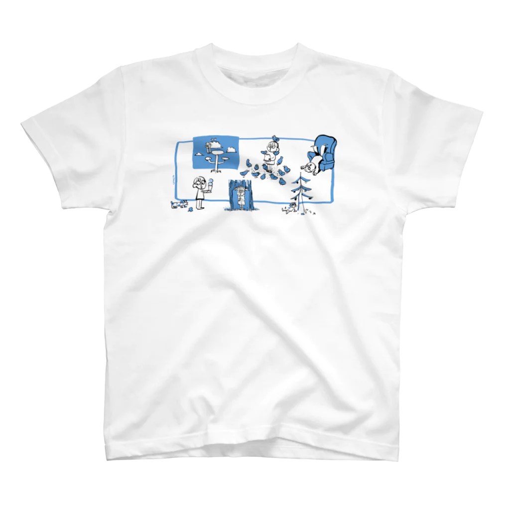 UNICA/ﾕﾆｶのBLUE　LINE Regular Fit T-Shirt