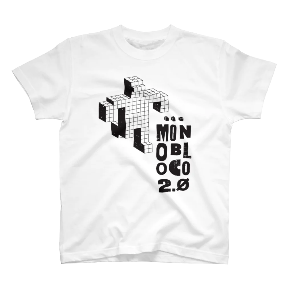 MONOBLOCO Japanのモノブロコ(MONOBLOCO)のモノクロロボットTシャツ Regular Fit T-Shirt