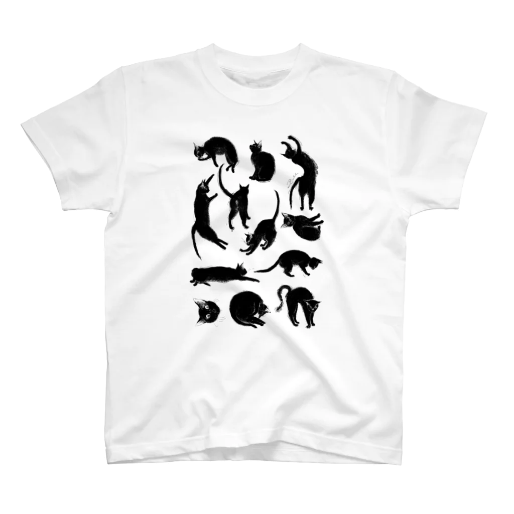 くらはしれいの黒猫トト スタンダードTシャツ