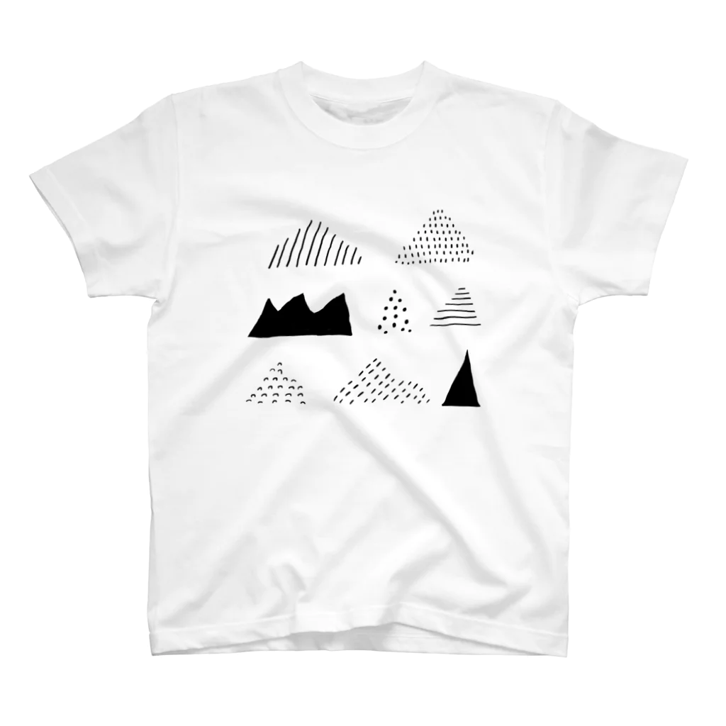 いろんな山 / aki_ishibashi ( superelastic )のスタンダードTシャツ 