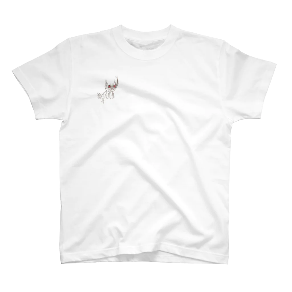 ヘイシデザインのかっこいい黒猫 Regular Fit T-Shirt