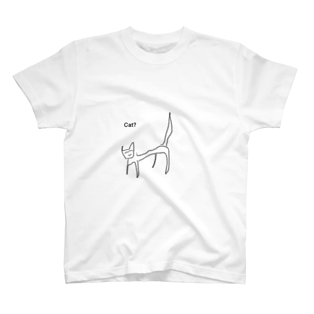 cat?のcat? Regular Fit T-Shirt