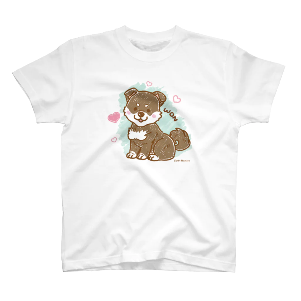 WON CHANCE ワンチャンスの柴犬くんA（みやかわさとこ） Regular Fit T-Shirt