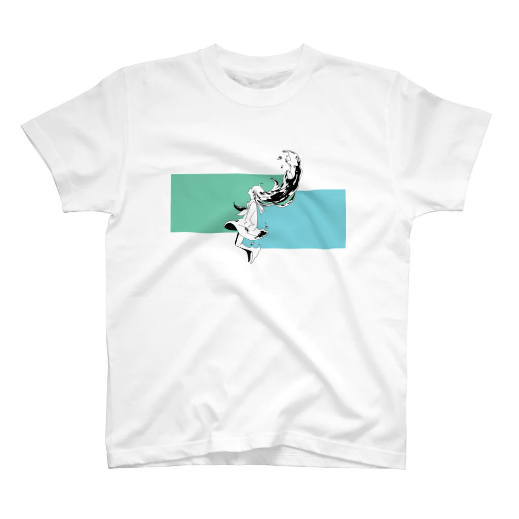 blanco_blancoのshe the SEA スタンダードTシャツ