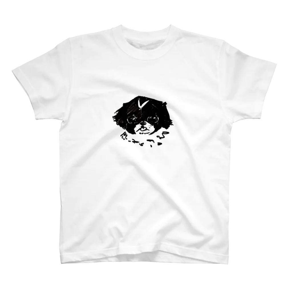 茶々屋のベロ出し狆ちゃん スタンダードTシャツ