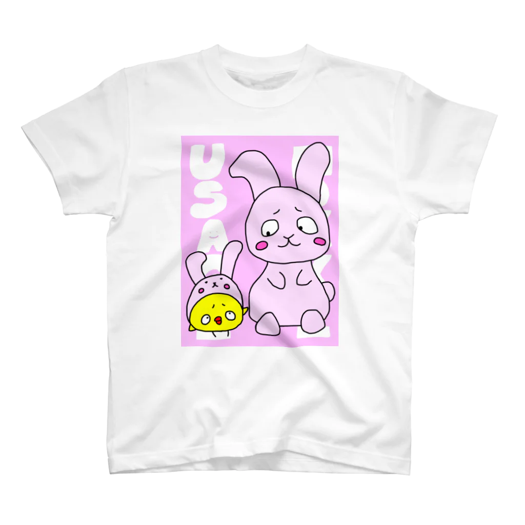 もけまる屋さんのもけまるとうさぎ スタンダードTシャツ