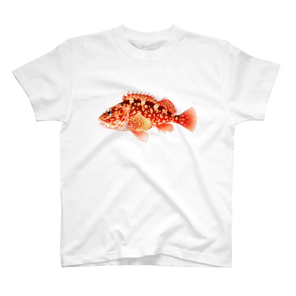 【魚類】おさかなちゃん☆図鑑の【魚類】カサゴちゃん☆笠子 Regular Fit T-Shirt