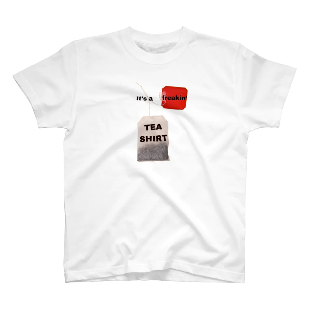 Fred Horstmanの ティーシャツ-Tシャツ、言葉遊び  It's a freaking Tea Shirt おかしな Tシャツ です スタンダードTシャツ