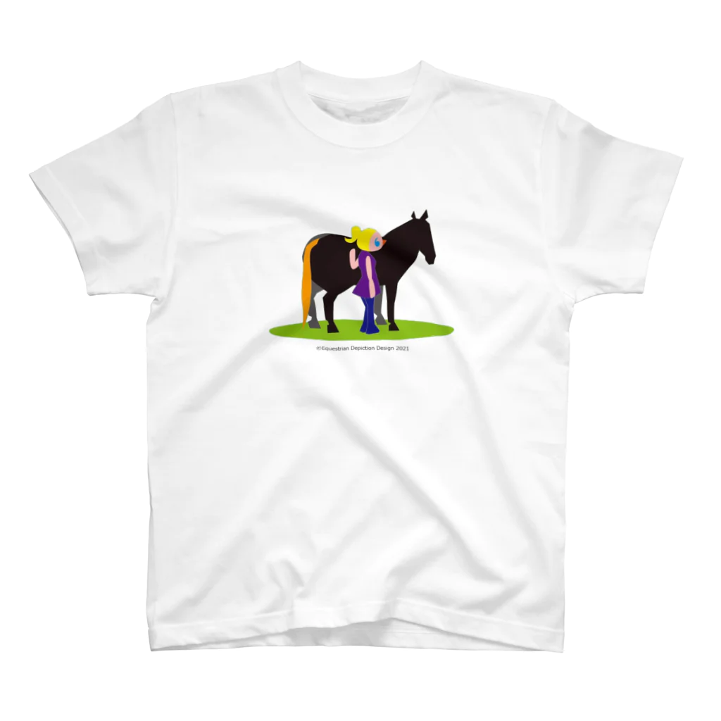 いわてぃすのうまのりめいじん①(馬シリーズ） Regular Fit T-Shirt
