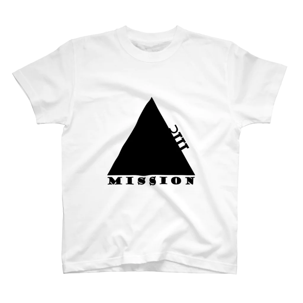 mosmos storeのEnigma Mission -black- Regular Fit T-Shirt