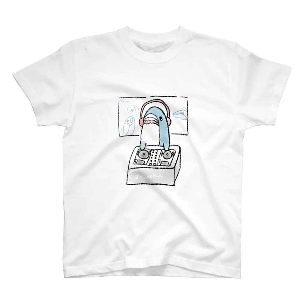 asariのサメDJ  スタンダードTシャツ