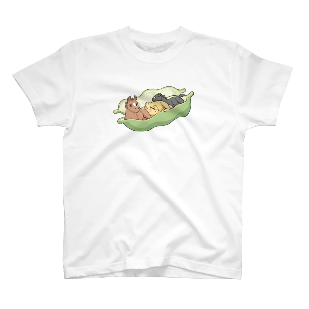 PipopapotanのEDAMAME BROS 枝豆兄弟 Regular Fit T-Shirt