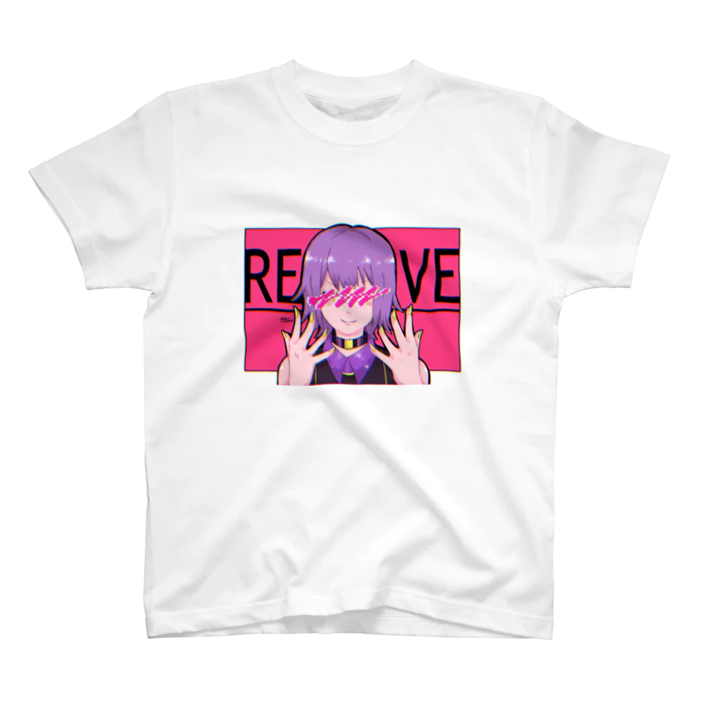 ざと はまぼの目隠れ Regular Fit T-Shirt