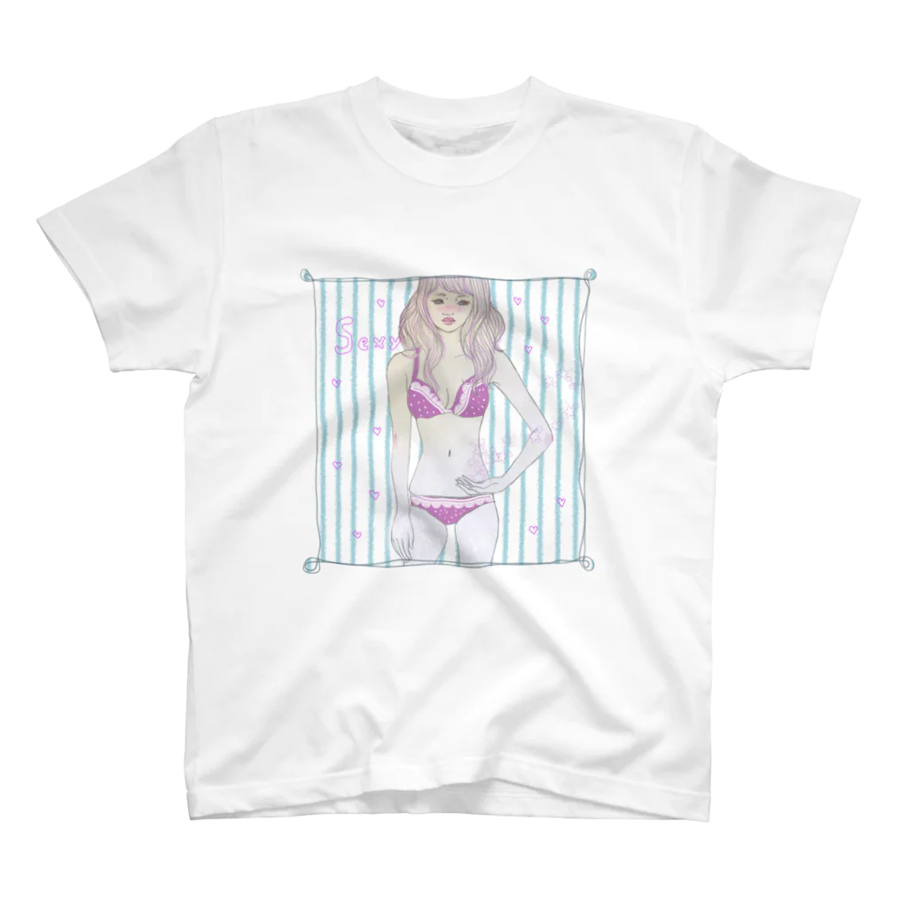 トシダナルホのセクシーガール スタンダードTシャツ